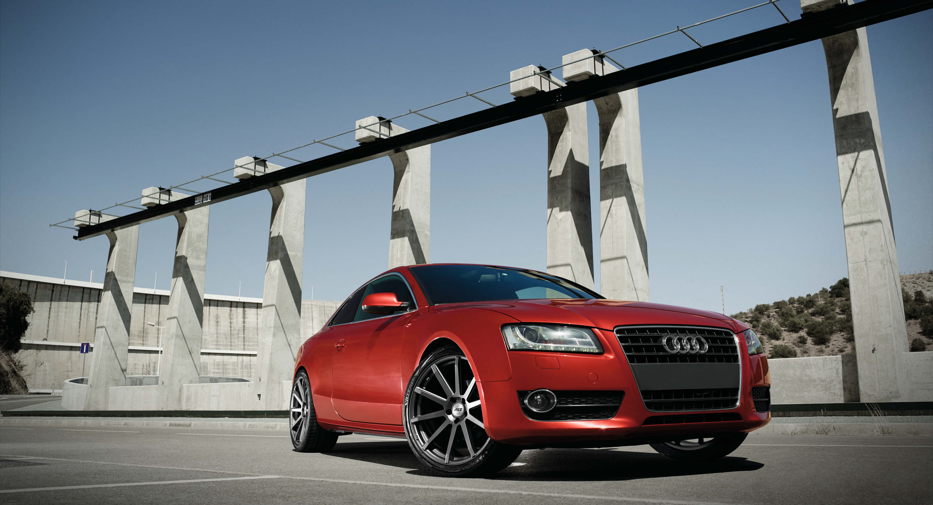 AEZ Straight dark alloy wheel graphite matte painting AUDI A5