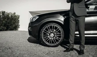 AEZ Strike graphite cross-spoke alloy wheel BMW X4 front wheel