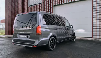 DEZENT KE black Mercedes V rear