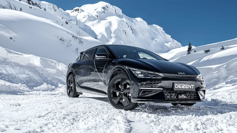 DEZENT AO black KIA EV6 front
