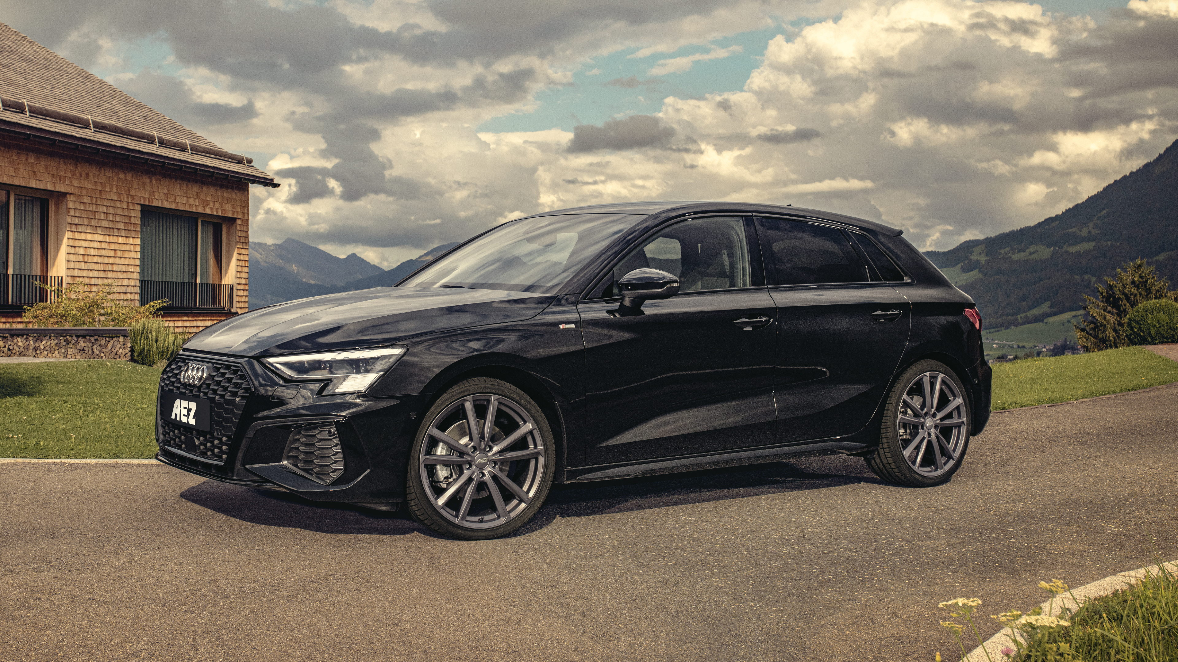 Audi A3 med AEZ Tioga graphite fälgar från OCL Brorssons