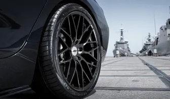 AEZ Antigua dark alloy rim BMW 5 series rear wheel