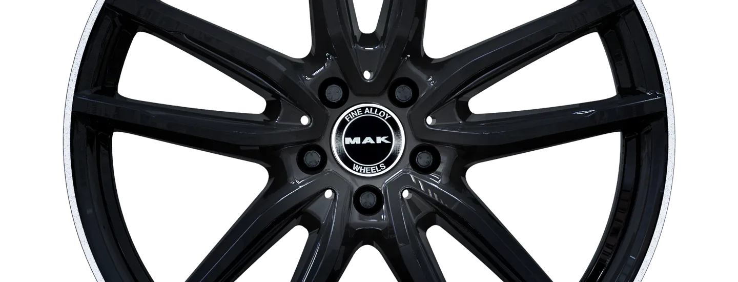 MAK Evo Gloss Black Mirror Ring Front