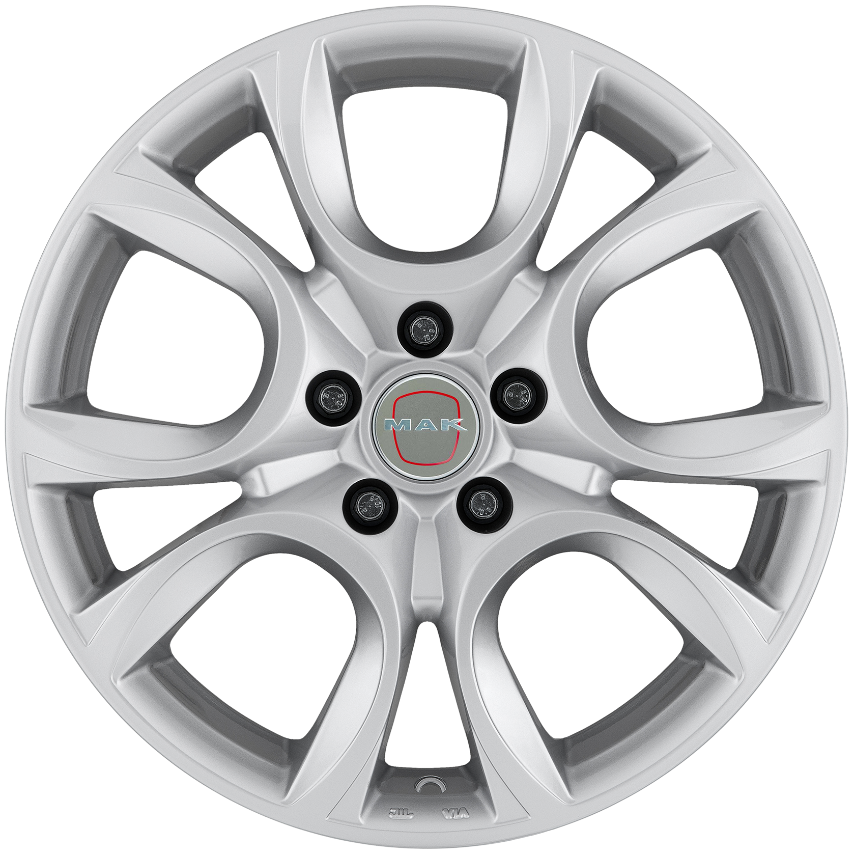 MAK Torino Silver 5 Holes Front