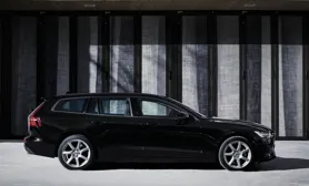 DEZENT TW silver Volvo V60 side