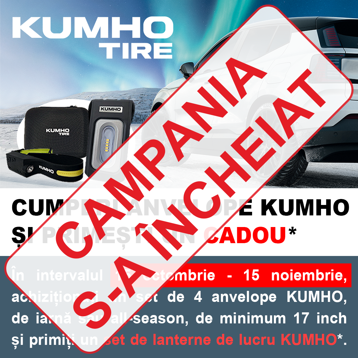 Final De Campanie KUMHO Lanterne