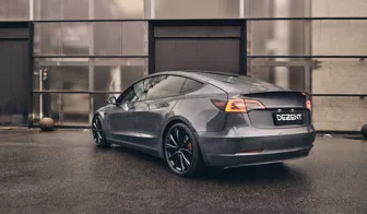 DEZENT AR black Tesla Model 3 rear