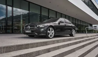 DEZENT KG silver Mercedes C-class front