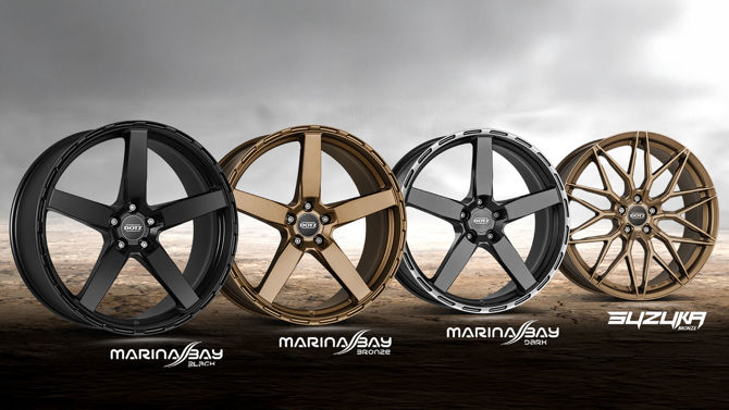 A DOTZ portfóliója egy izgalmas újdonságot is kapott a minimalista és extrovertált MarinaBay- el. Ezt az 5 küllős felnit 8,5×18-tól 10×21 hüvelykig hoztuk forgalomba fekete, bronz és sötét színváltozatban. Ezenkívül a filigrán Y-küllőkkel tervezett DOTZ Suzuka egy másik vonzó színváltozatot kapott: a bronzot.