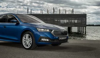 DEZENT TR silver Skoda Octavia frontal