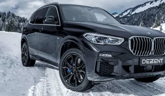 DEZENT TV black BMW X5 frontal