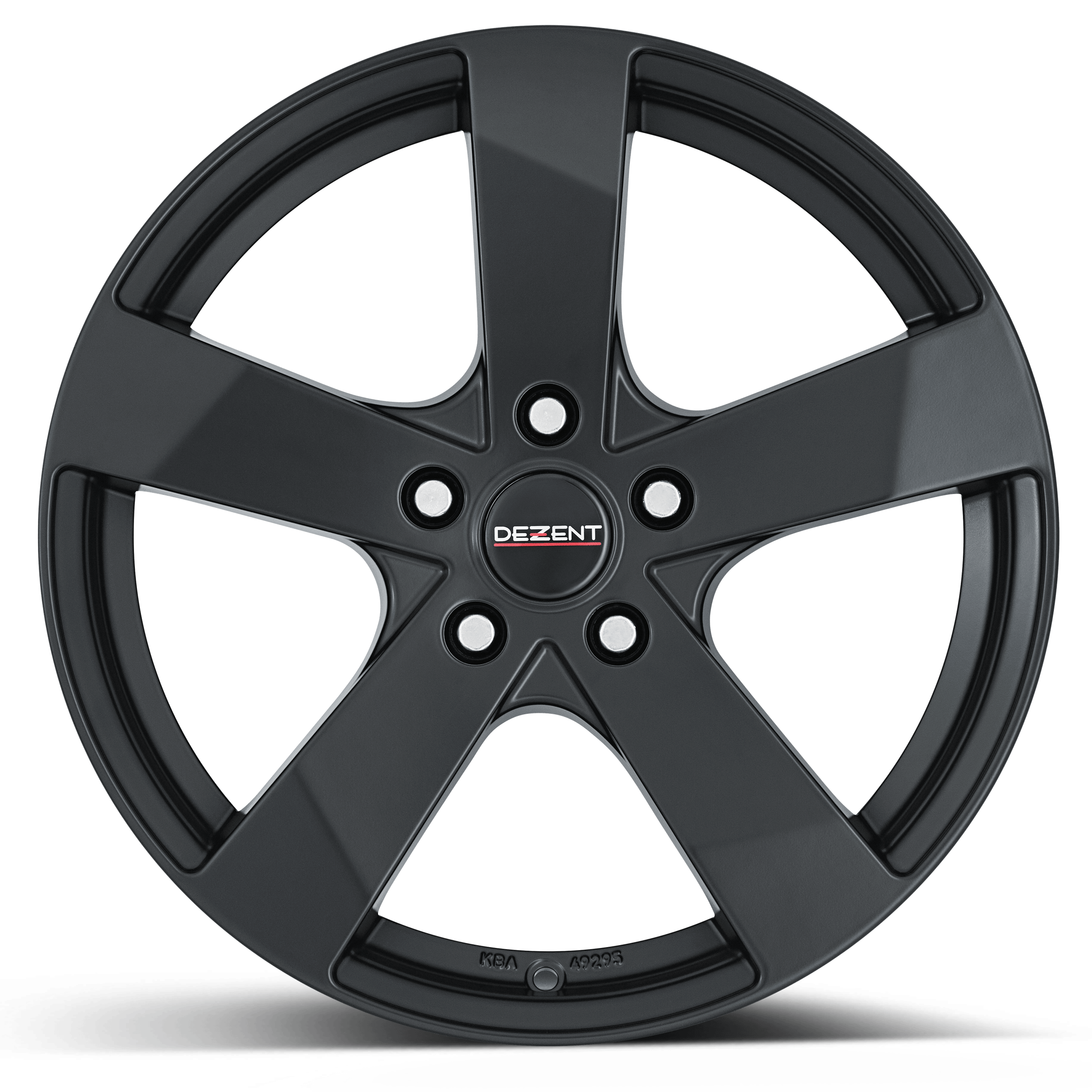 DEZENT TD dark alloy wheel front view 1 to 17 inches