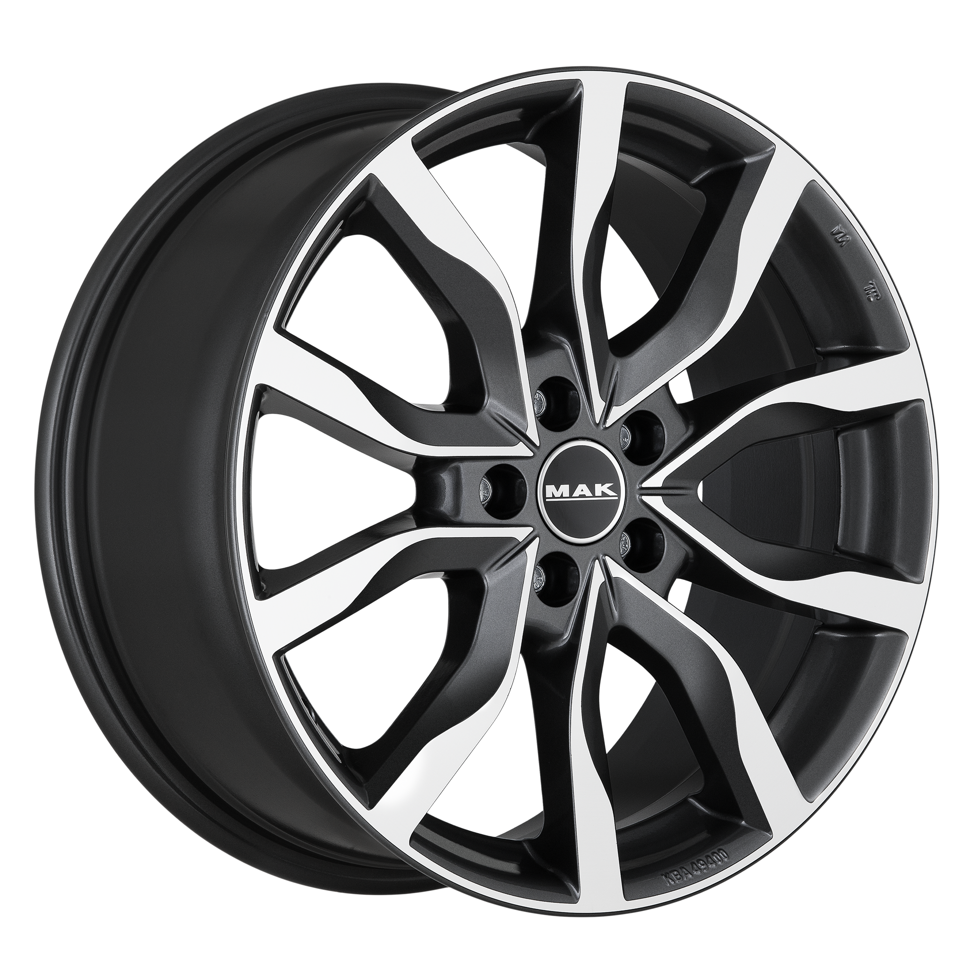 MAK Highlands Gun Metallic Mirror 3 4