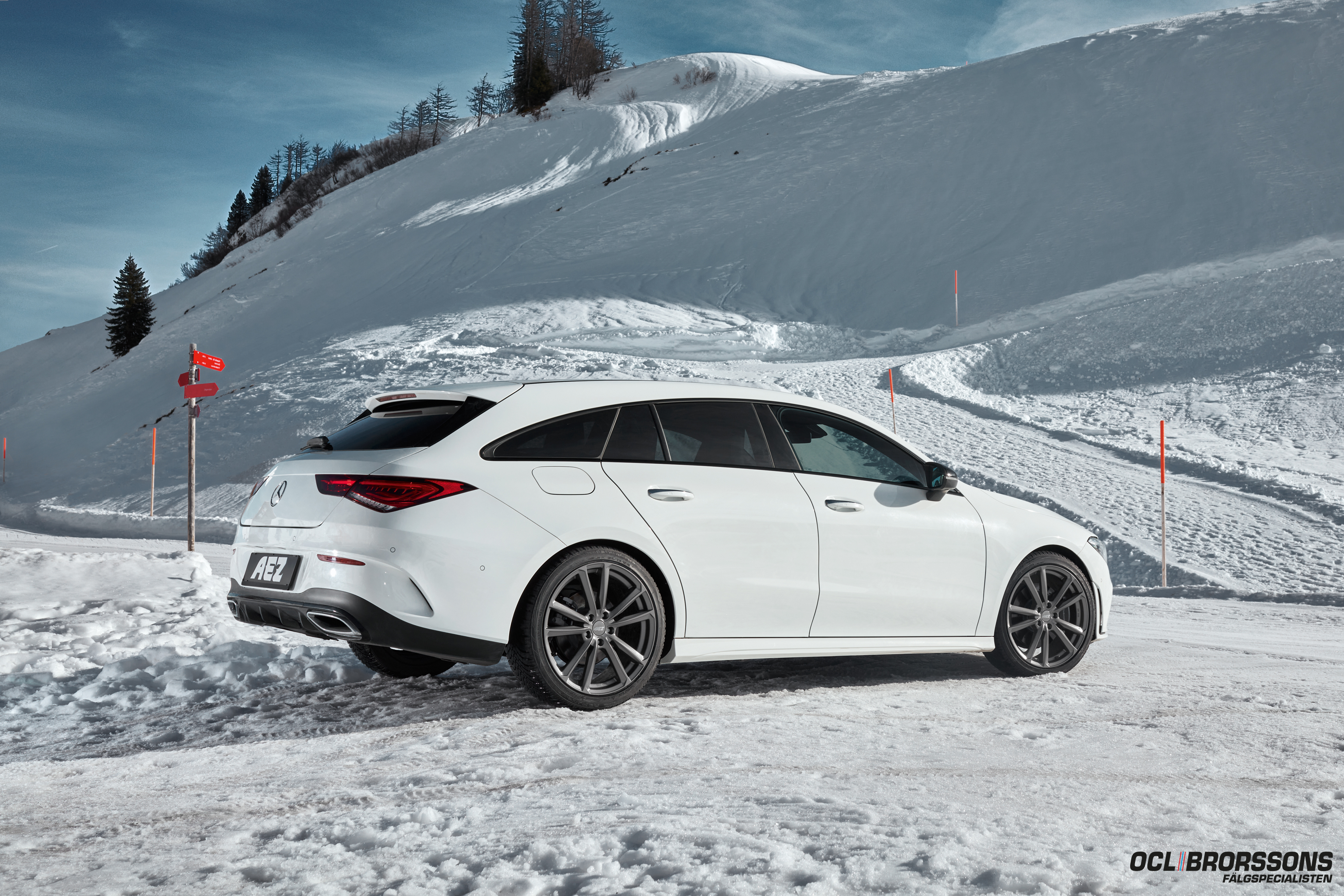 Mercedes CLA Med AEZ Tioga Graphite Vinterfälgar Från OCL Brorssons 02