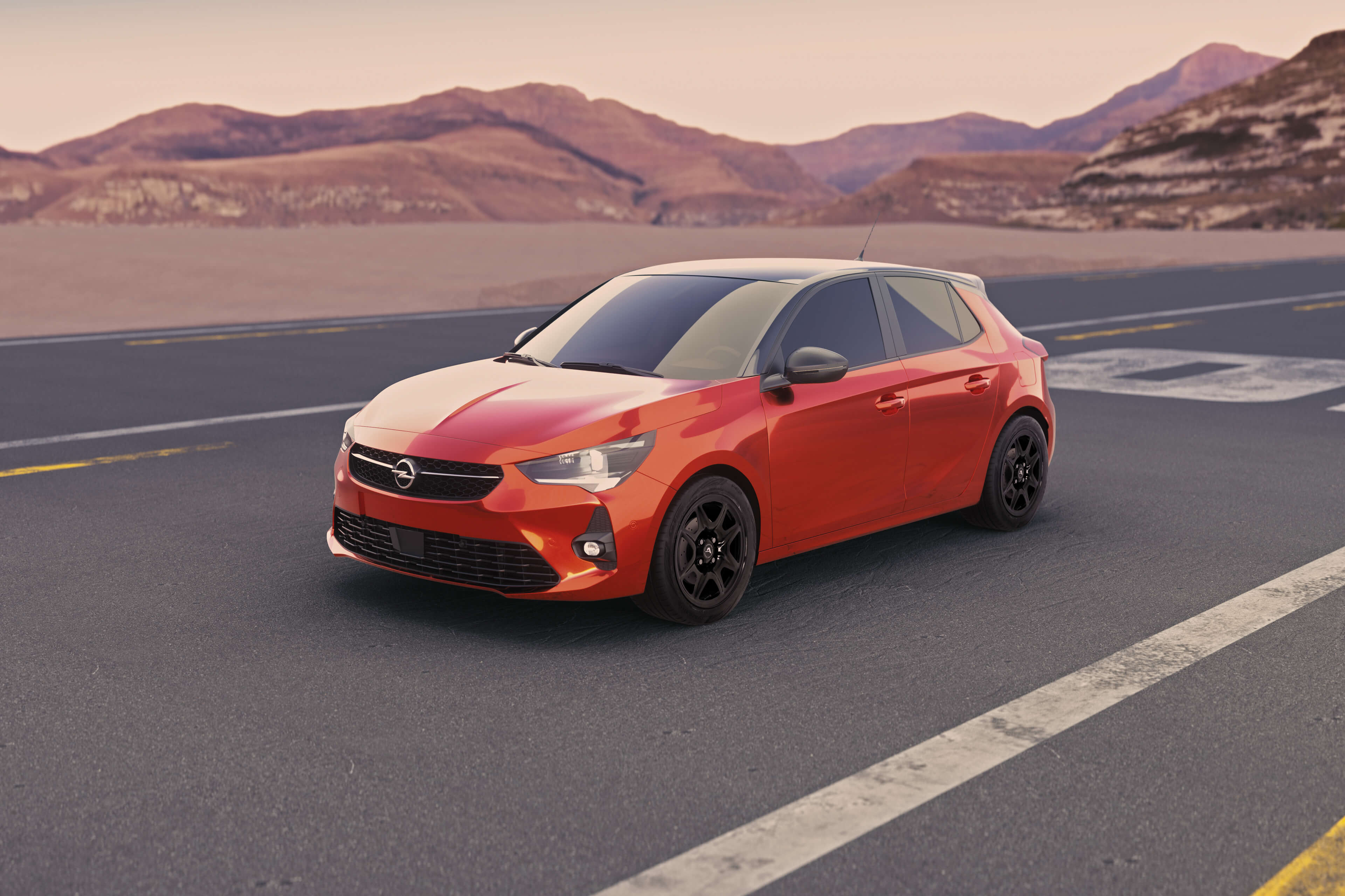 ALCAR hybrid wheel 04 black Opel Corsa frontal