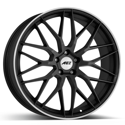 AEZ Crest dark double cross-spoke design alloy wheel side