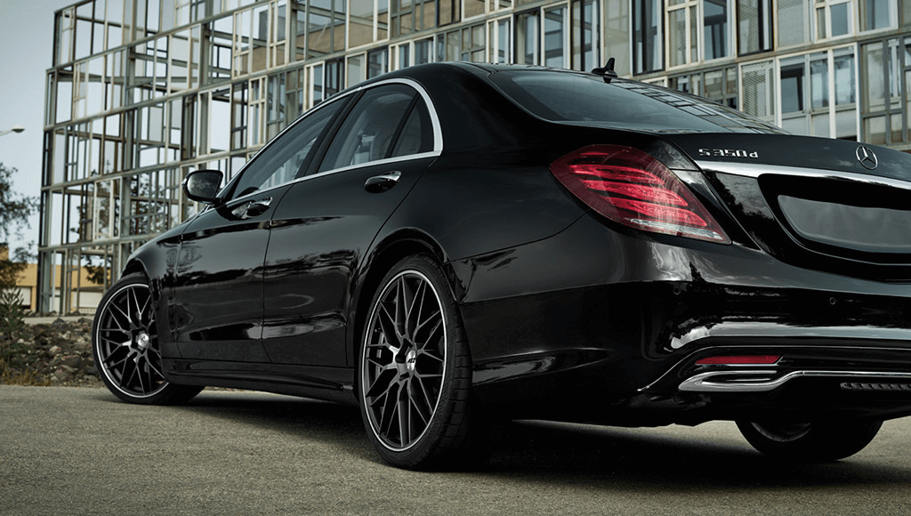 AEZ Crest dark Mercedes S-class ALCAR black rear axle