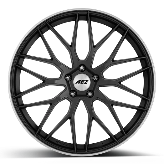 AEZ Crest dark alloy wheel gunmetal matt stylish frontal