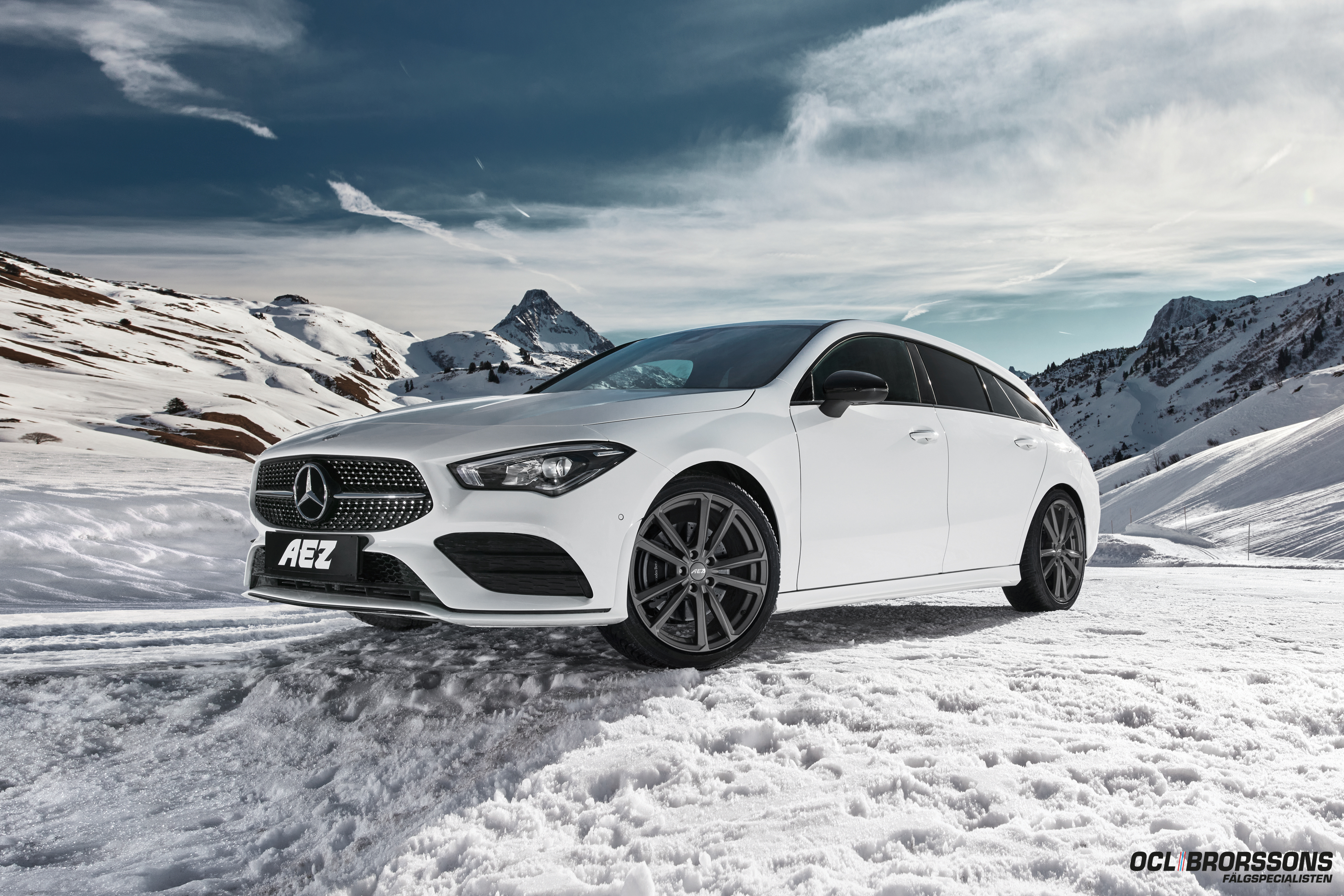 Mercedes CLA Med AEZ Tioga Graphite Vinterfälgar Från OCL Brorssons 01