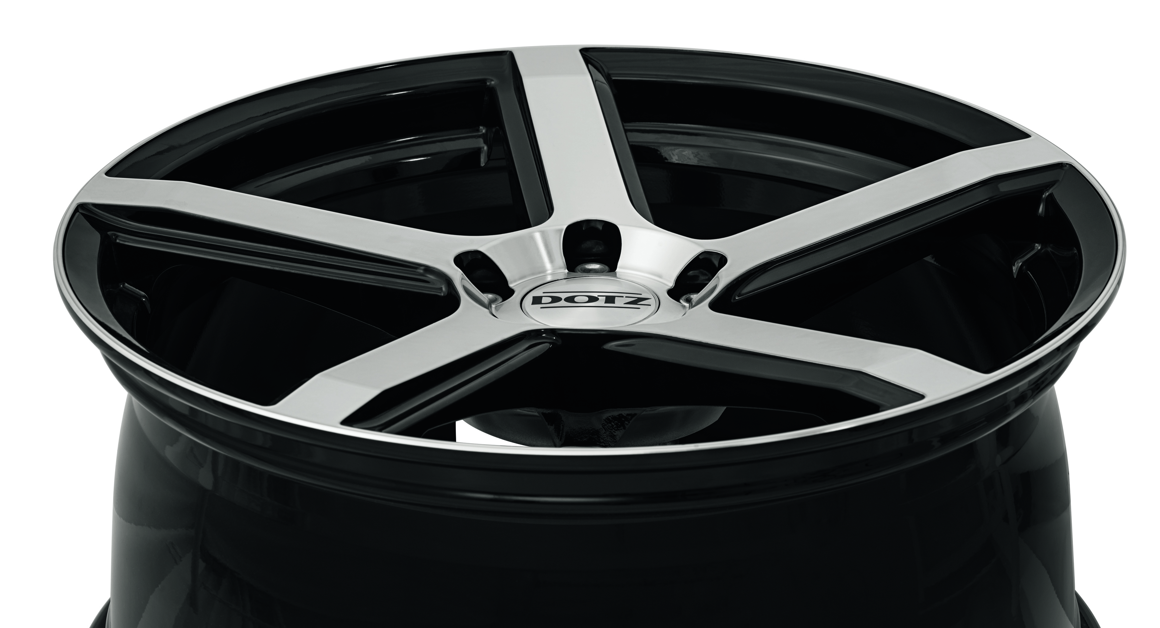 DOTZ CP5 dark alloy wheel 5-spoke full above