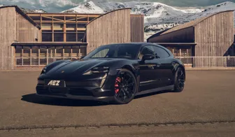 AEZ Alaska black Porsche Taycan 4S front winter