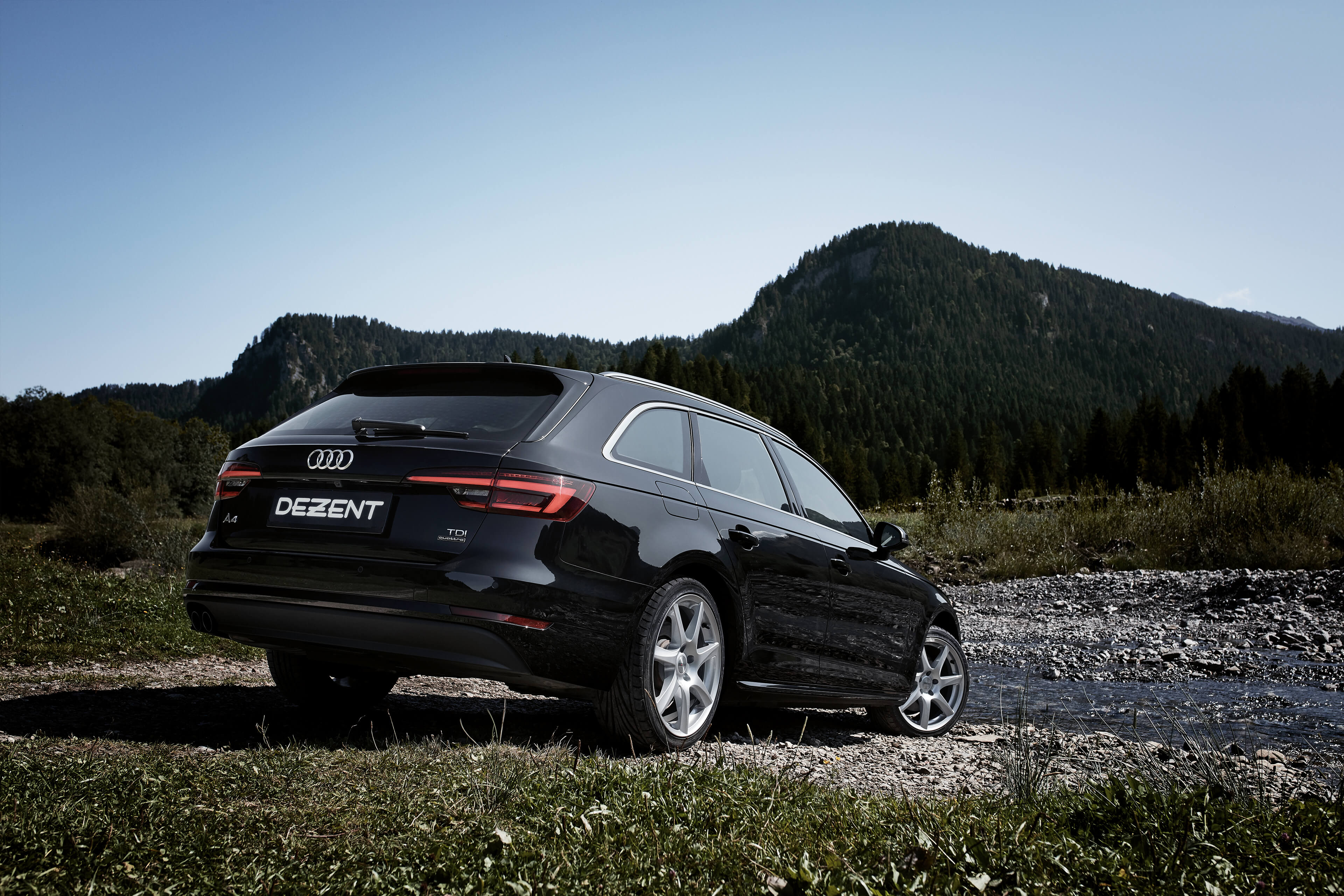 DEZENT TW silver Audi A4 rear