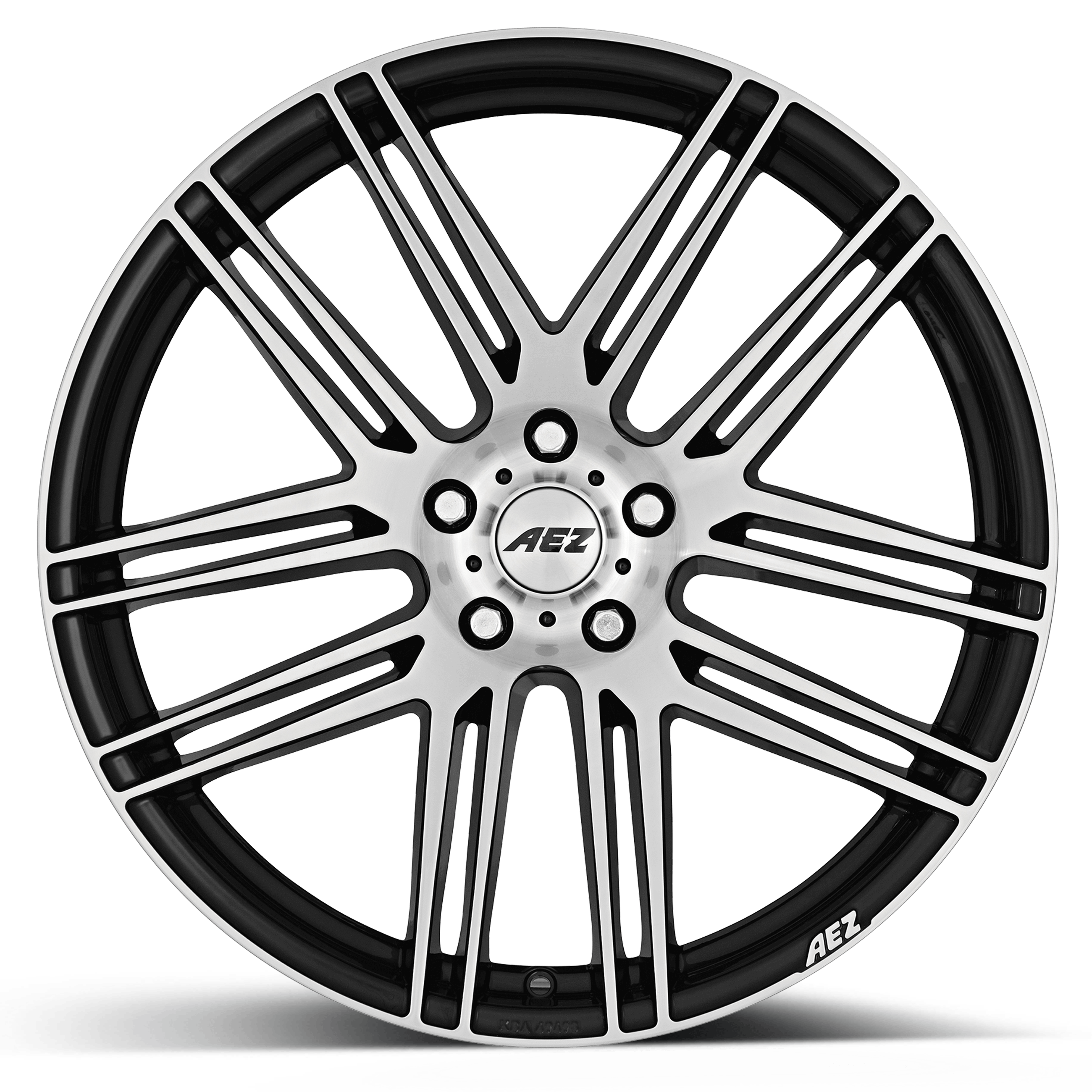 AEZ Antigua dark front view alloy rim
