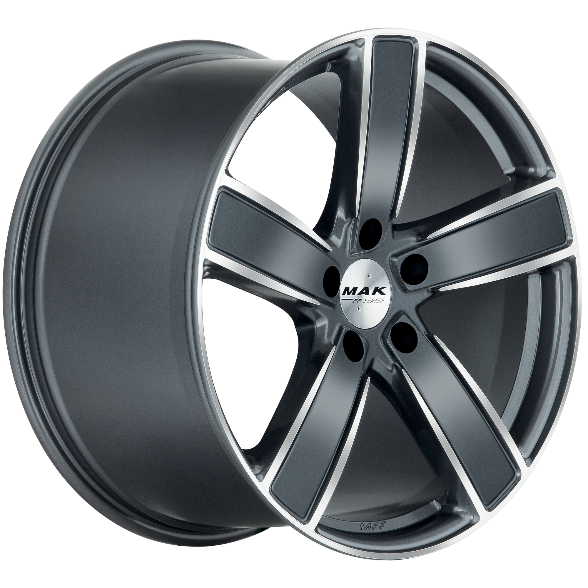 MAK Turismo FF D Gun Metallic Mirror 3 4