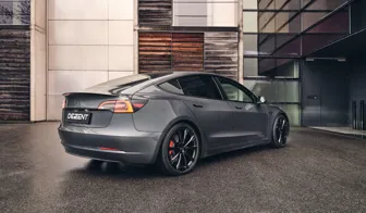 DEZENT AR black Tesla Model 3 rear