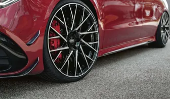 DOTZ Fuji dark Mercedes CLA 45 close up