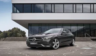 DEZENT KG silver Mercedes C-class front