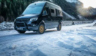 DOTZ 4x4 Talara bronze Mercedes Sprinter front