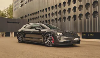 AEZ Alaska dark Porsche Taycan GTS Front Sommer