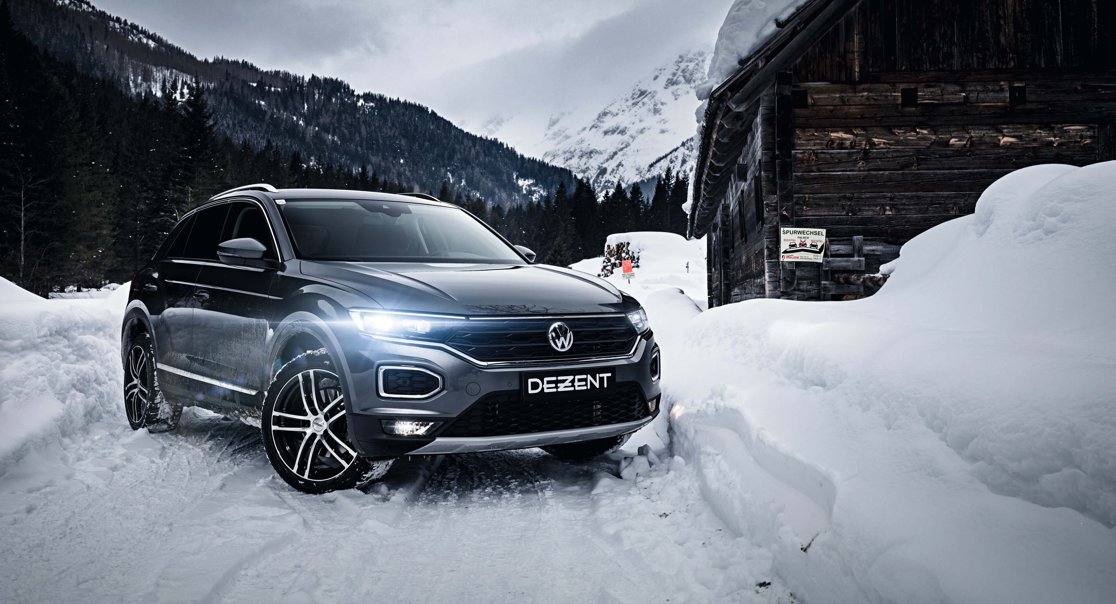 DEZENT TZ dark alloy wheel VW Golf, Passat, T-Roc, Tiguan, Skoda Karoq Kodiaq 