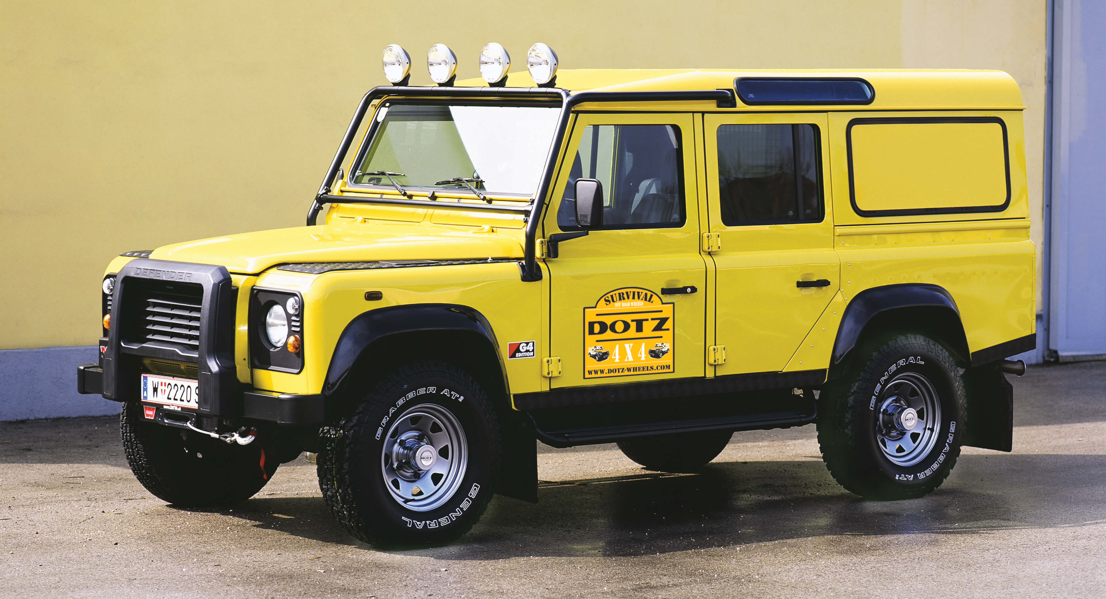 DOTZ SURVIVAL Pharao 4x4 steel wheel Off Road 6x15 7x16 Kia Sportage, Lada Niva Taiga, Mitsubishi Pajero, Nissan Pickup