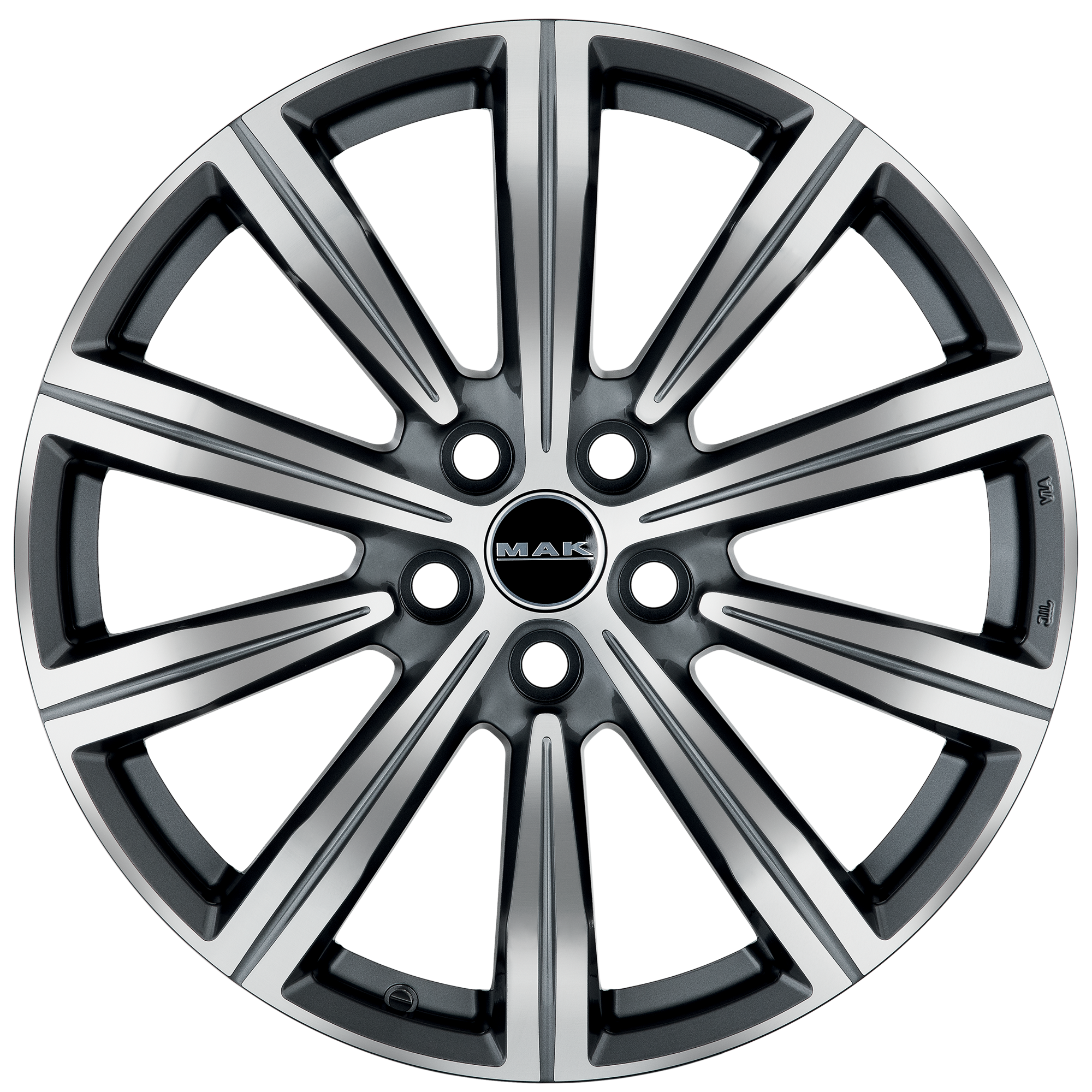 MAK Birmingham Gun Metallic Mirror Front