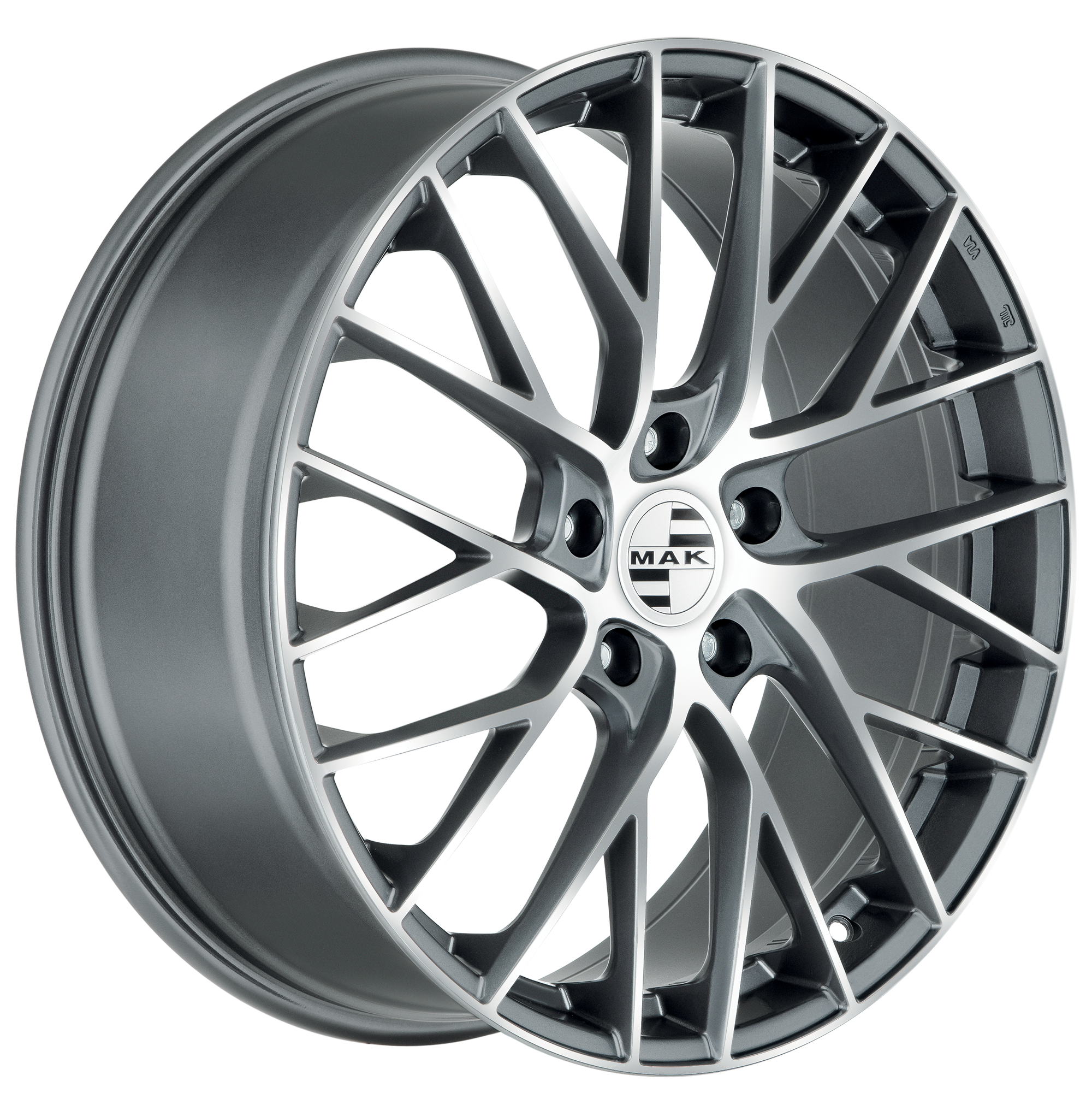 MAK Monaco D Gun Metallic Mirror 3 4