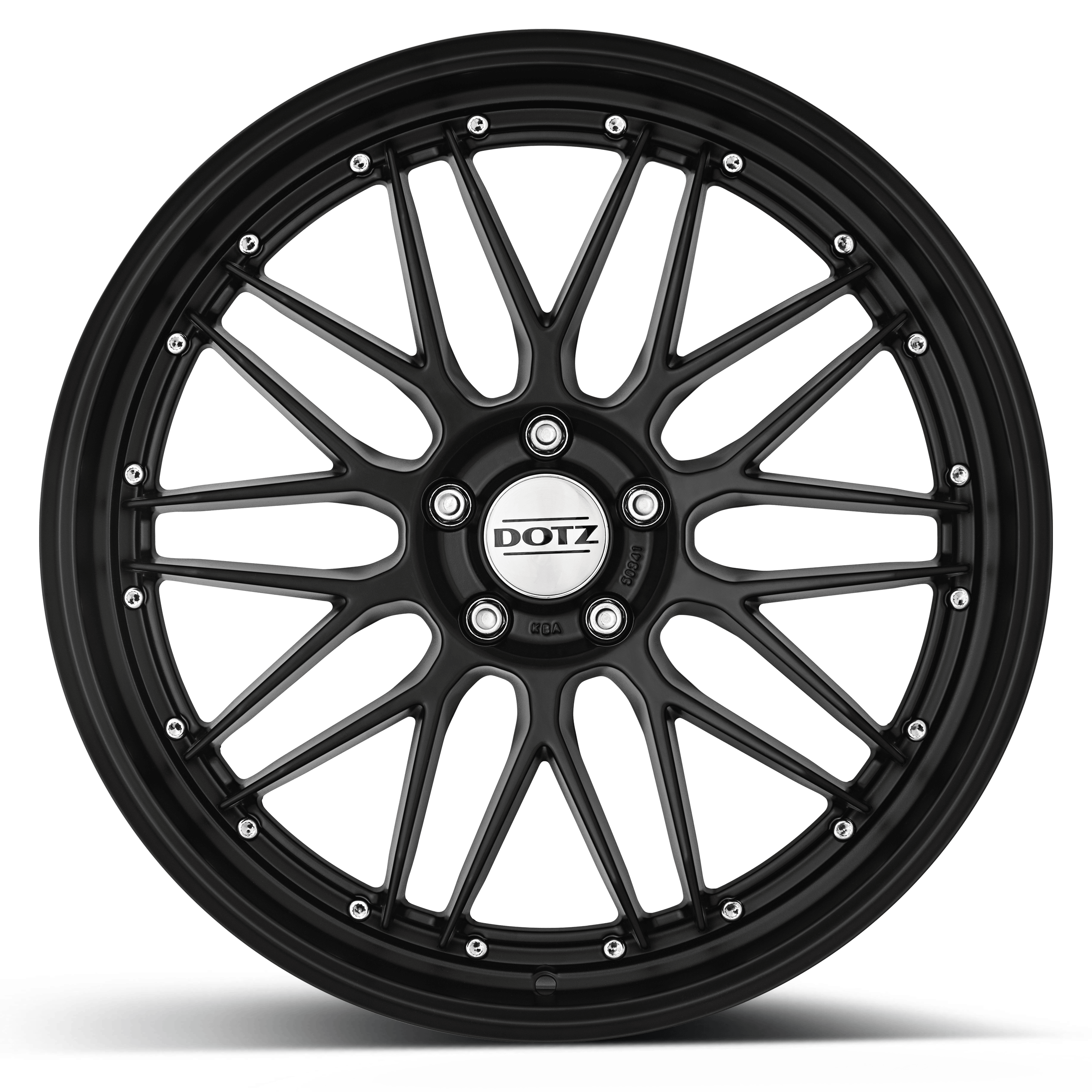 DOTZ Revvo black edt. alloy wheel cross spoke front