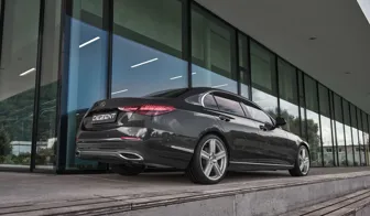 DEZENT KG silver Mercedes C-class rear