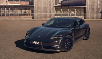 AEZ Alaska black Porsche Taycan 4S front winter