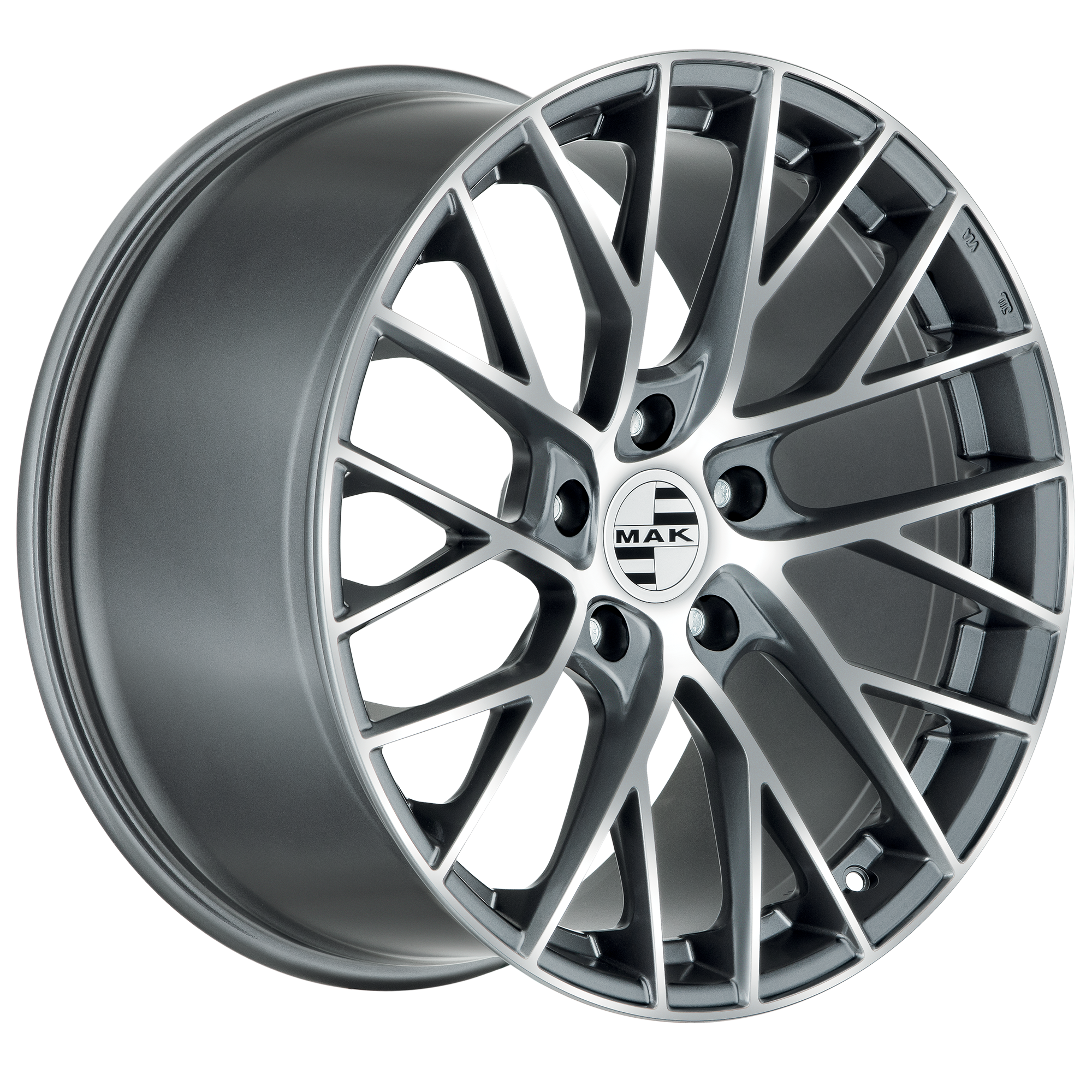 MAK Monaco Gun Metallic Mirror 3 4