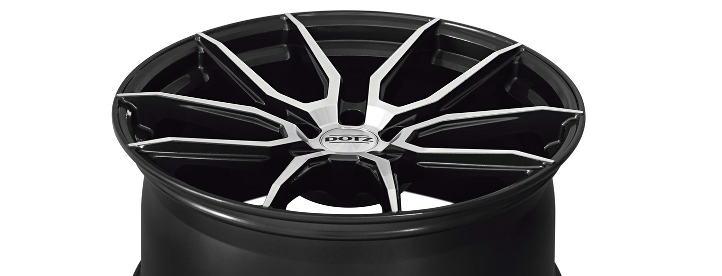 DOTZ Misano dark alloy wheel double-spoke full above