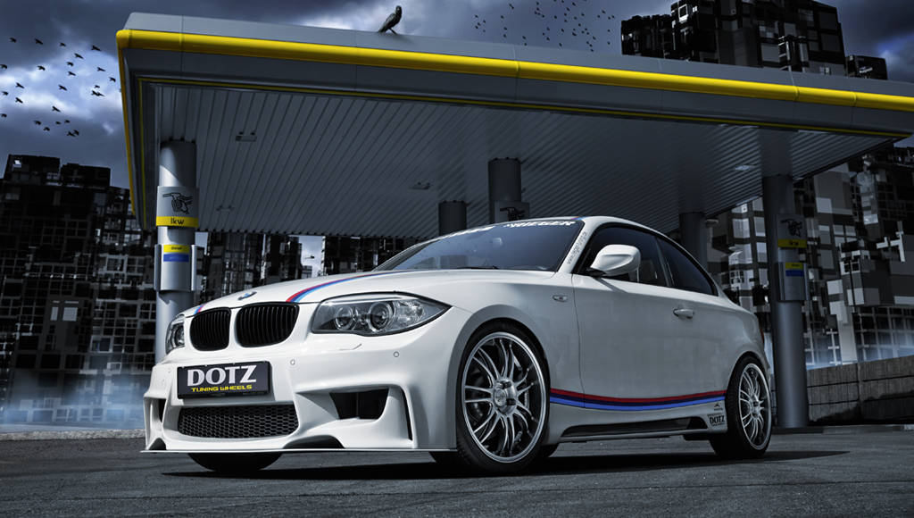 DOTZ Shift shine BMW 135i Coupe Rieger frontal