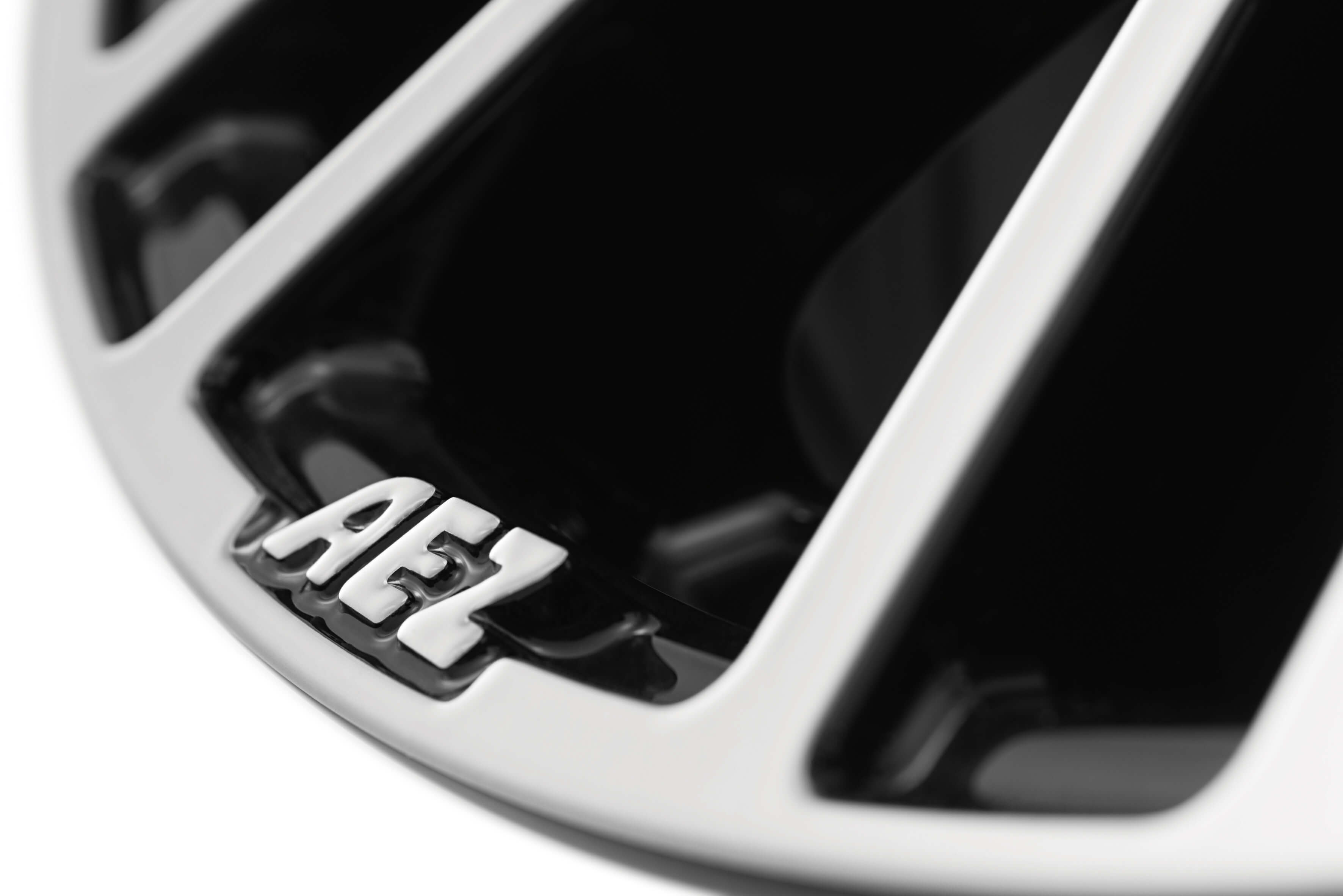 AEZ Strike alloy wheel detail rim lip AEZ stamp