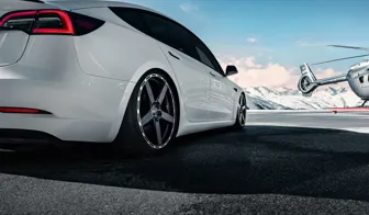 DOTZ MarinaBay dark Tesla Model 3 rear