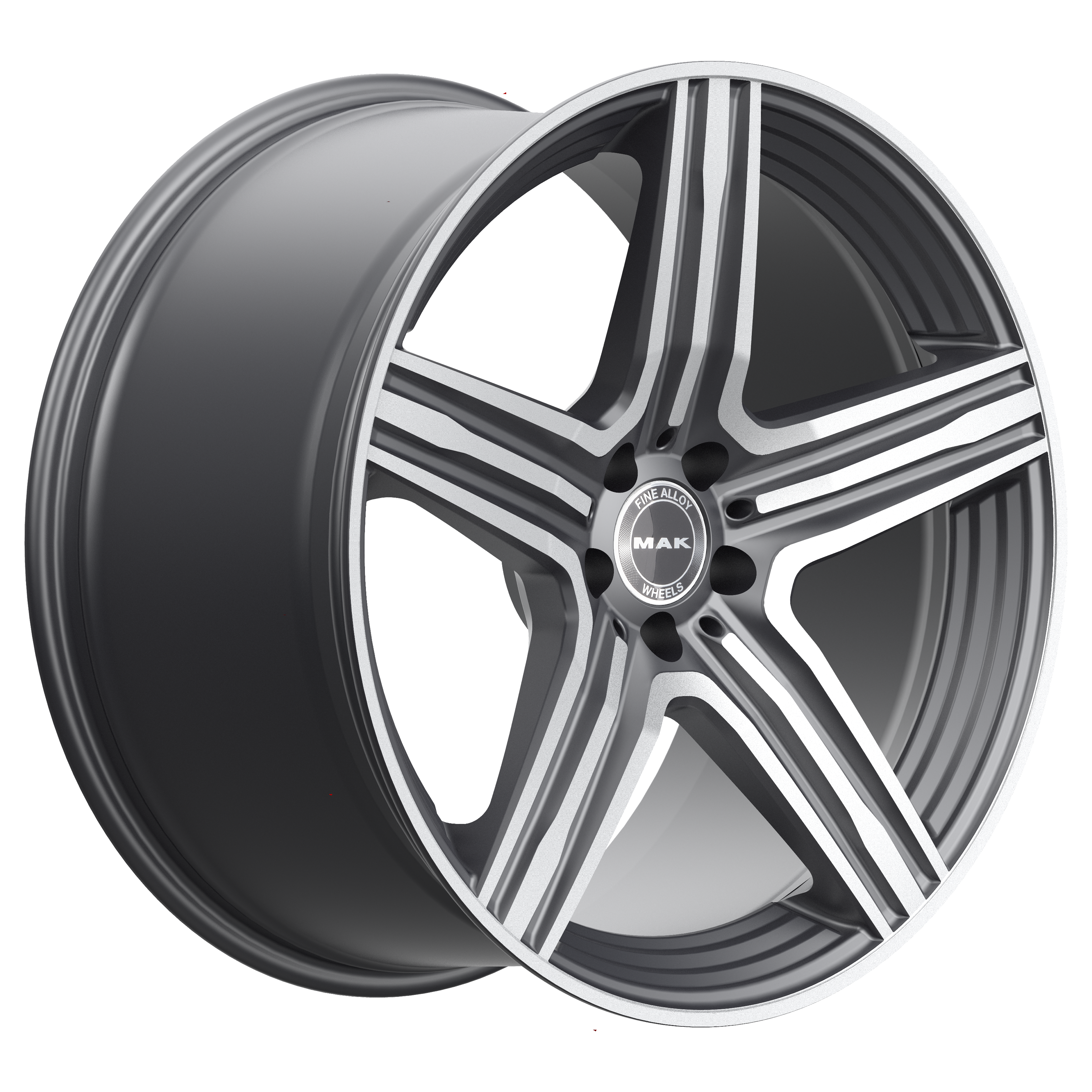 MAK Lewis D Gun Metallic Mirror 3 4