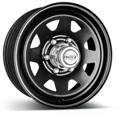 DOTZ SURVIVAL Pharao dark 4x4 steel wheel Off Road 6,0 X 15 SUV Toyota, Mitsubishi
