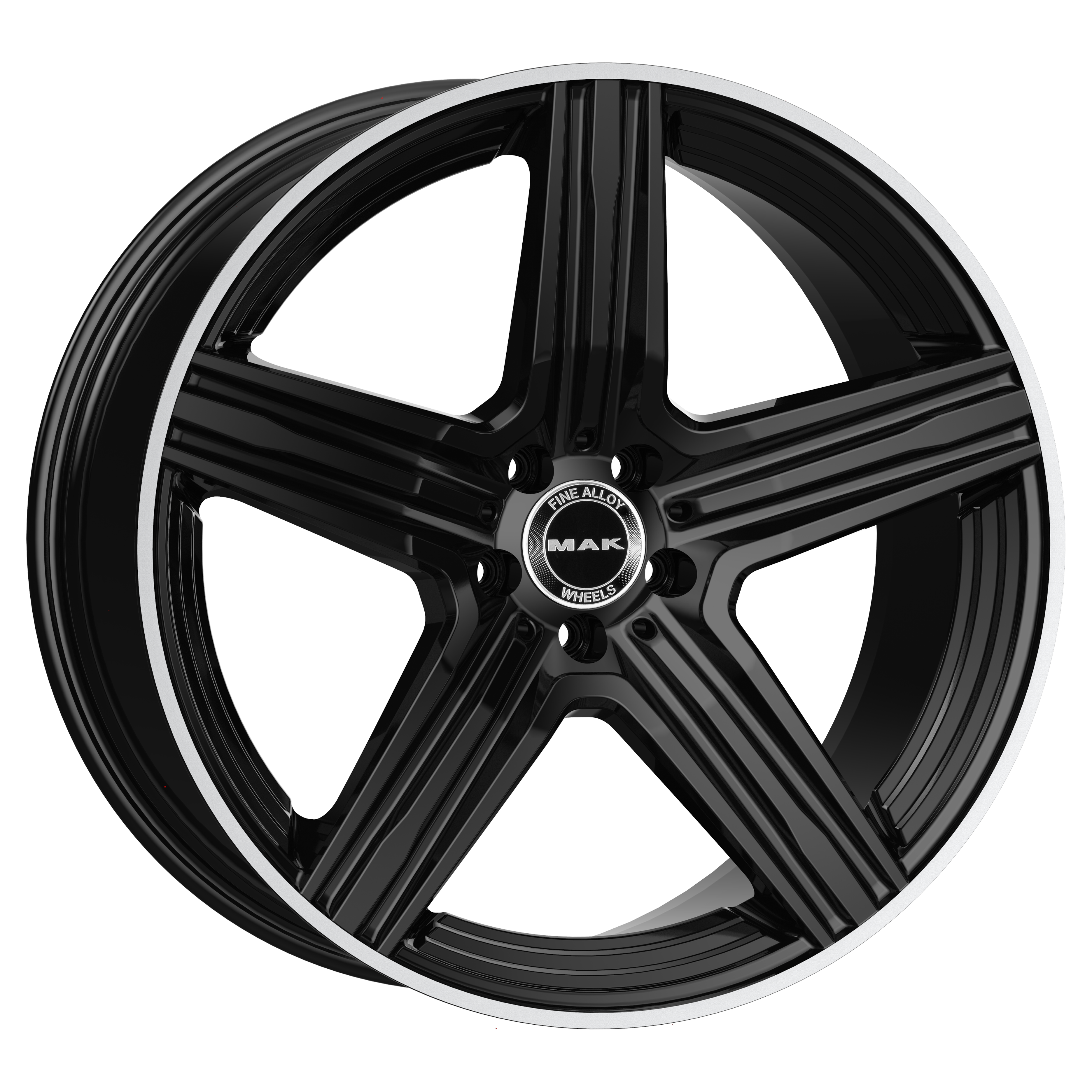 MAK Lewis D Gloss Black Mirror Ring Ant