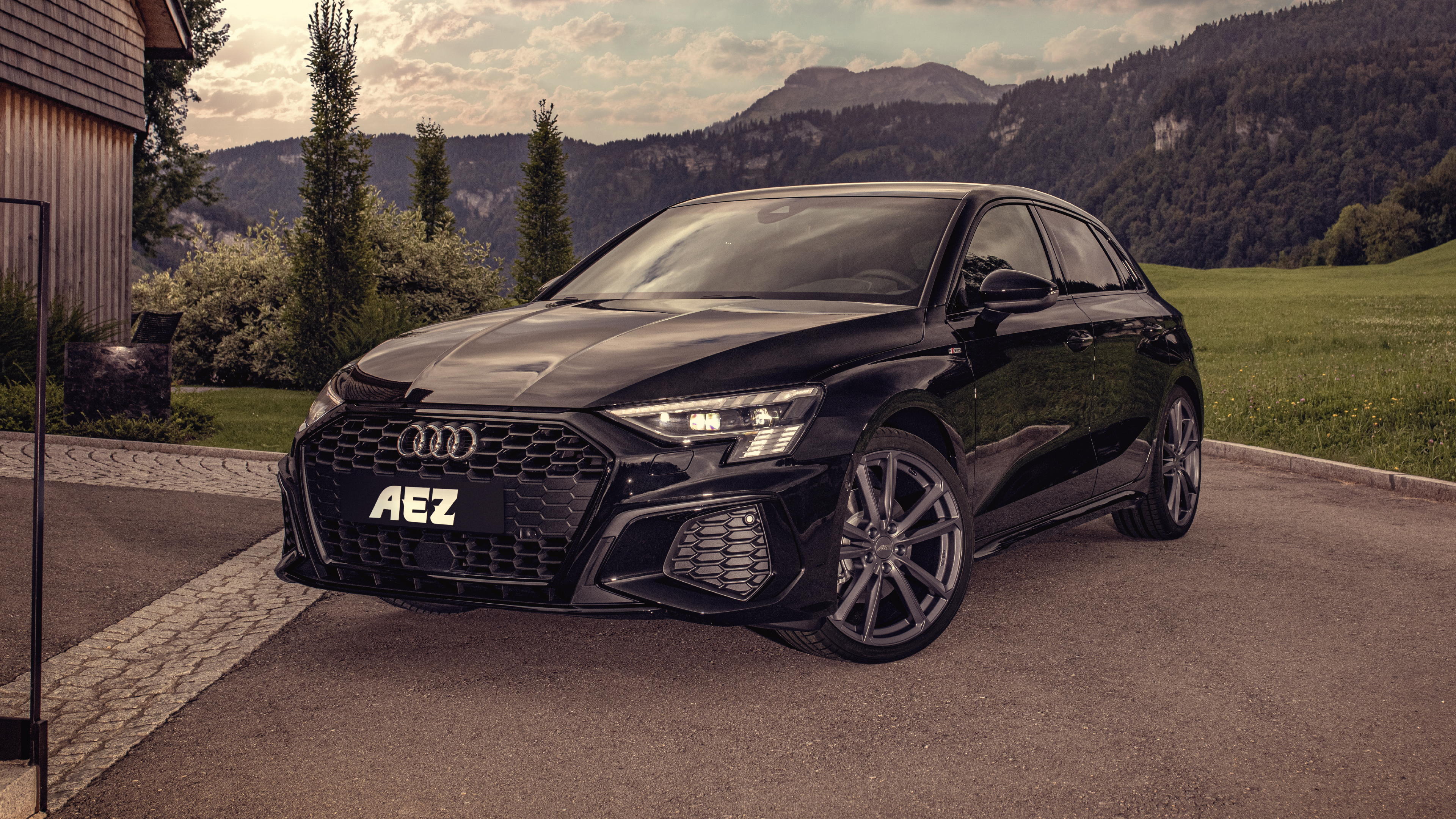 Audi A3 med AEZ Tioga graphite fälgar från OCL Brorssons