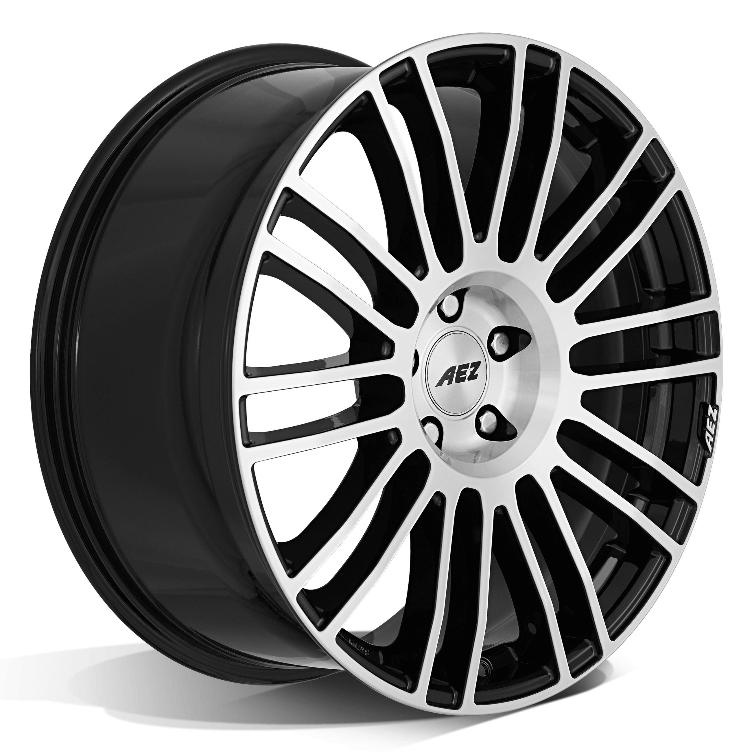 AEZ Strike front polished alloy wheel extreme side